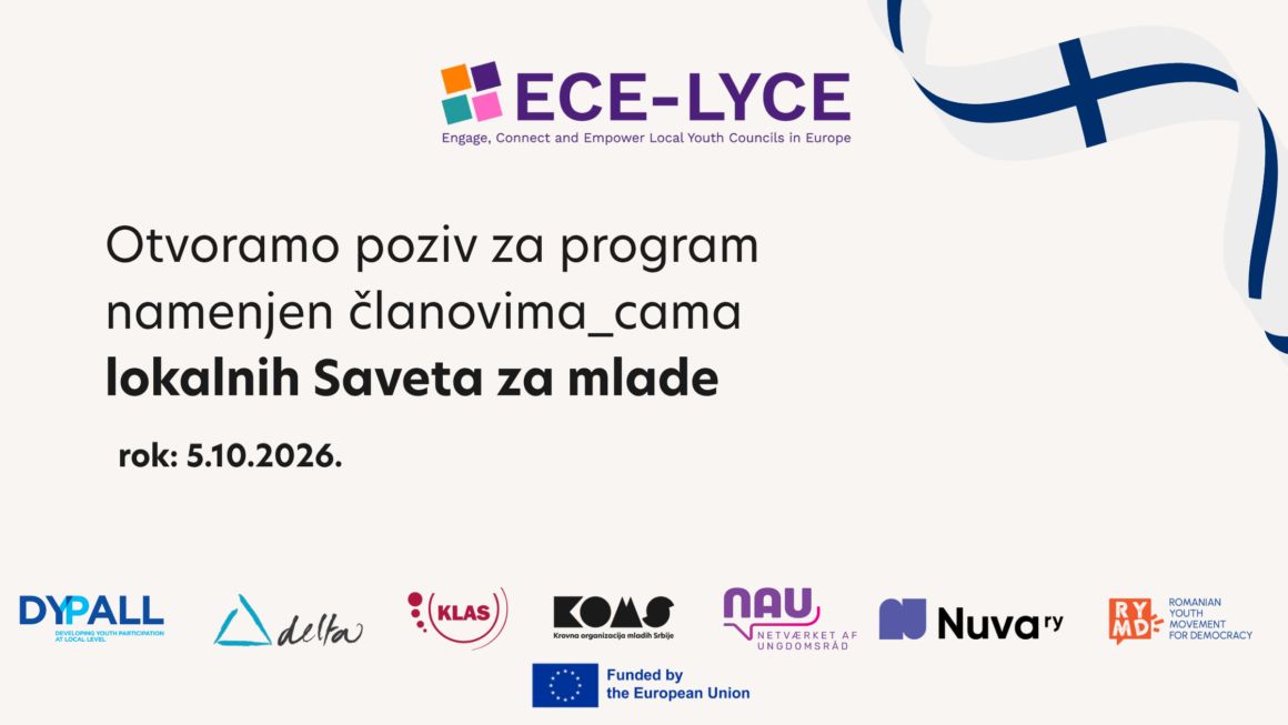 Otvoren poziv za učešće na međunarodnom treningu: Dopiranje do mladih, promocija i mentorstvo